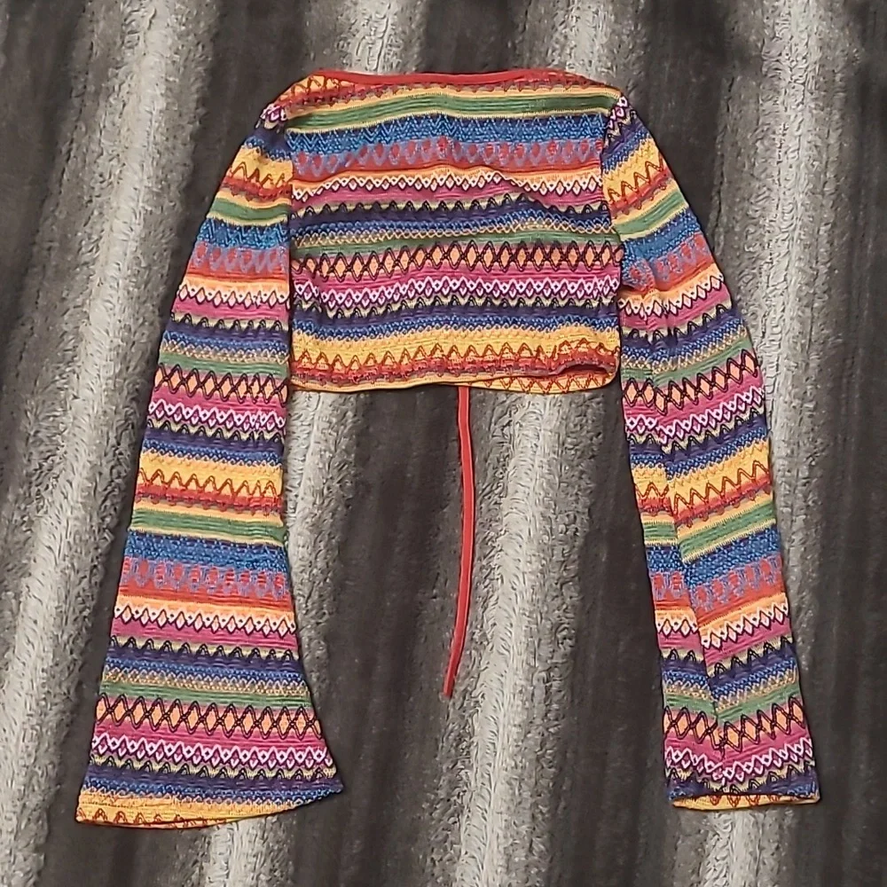 Long sleeve cropped top size xs